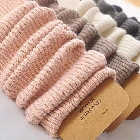 Winter Leg Warmers Warm Wool Knitted Long Boot Cuffs Topper Socks for Women in Kuwait