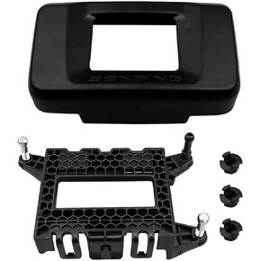 Front Bumper Distance Sensor Milliwave Radar Cover Fit for Honda Accord 2018-2022 Replace 36809TVAA12 with Cruise Sensor Control Body Bracket Base and Radar Alignment Mounting Clips Kit