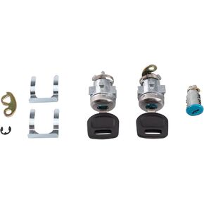 TRQ Door Lock Cylinder Set Compatible with Freightliner Cascadia M2 100 M2 106 M2 112