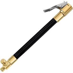Car Tire Inflator Extension Tube, Vehicle Tyre Pump Chuck Adapter Hose, Auto Quick Inflation Clip Connector High-Pressure Tube Maintenance Accessories, Universal for SUV, Truck, RV