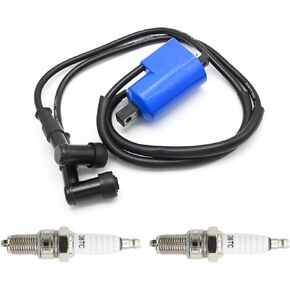 VIKKSAER 3LC-82310-01-00 Ignition Coil w/Spark Plug, Replacement for Yamaha Banshee 350 YFZ350 1987-2006