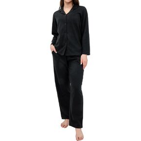 DAVID ARCHY Womens Pajama Sets 2 Piece Soft Long Sleeve Waffle Sleepwear Cozy Pajama Pjs Lounge Sets with Pockets