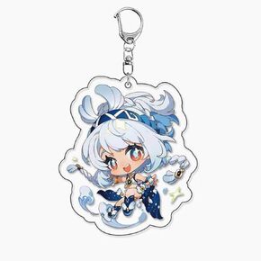 Acrylic Animation Keychain, Genshin Impact Key Ring,Collection for Fans