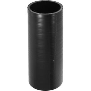 X AUTOHAUX 1 Pcs 63mm 2.48" ID 200mm 7.87" Length 0 Degree Black Car Silicone Hose Coolant Hose Universal