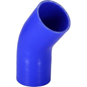 76mm 3 ID 45 Degree Hose Elbow Silicone Reducer Hose turbo Silicone Hose Coupler Intercooler Tube Blue for Car Intercooler Intake Piping
