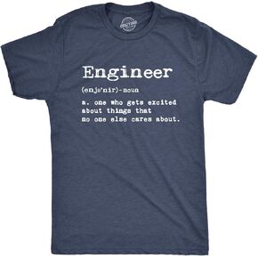 Mens Engineer Definition Tshirt Funny Sarcastic Science Tee