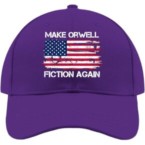 اجعل قبعة Orwelll Fiction Again للرجال قبعات سائقي الشاحنات الرجعية للنساء قبعات ركوب الدراجات فكاهة فريدة من نوعها