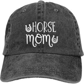 Women's Horse Mom Hat, Best Mom Hat for Women Mom Horse Lover, Adjustable Vintage Distressed Washed Baseball Cap