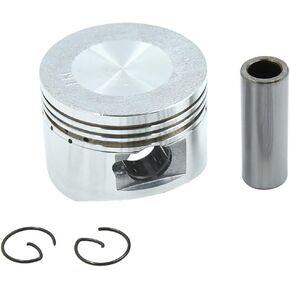 uxcell Silver Tone 52mm Engine Part Motorcycle Piston Kit for GY6-125 STD