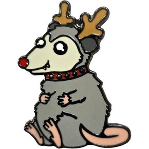 Reindeer Possum Enamel Lapel Pin