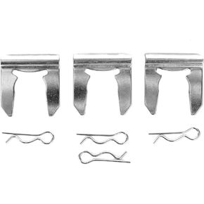 Shifter Cable Mounting Clips Pins Kit, Silver Car Shifter Unit Cable Clip Pin Mounting Iron Shifter Hardware KTD CAB HRD Replacement Shifter Cable Clips Fit for EG K Swap