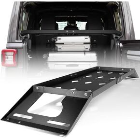 for Wrangler JK Rear Trunk Cargo Rack Interior Luggage Basket Compatible with 2007-2018 Jeep Wrangler JK JKU Unlimited (Only Fits 4 Doors Hardtop), Cargo Storage Carrier Holder Tray Shelf Stand