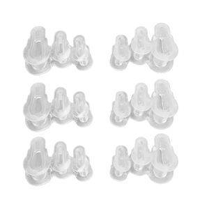 Sonew 3 Pairs Hammer Toe Cushions Pads, Transparent Soft Silicone Hammer Toe Crest Pad with 2 Separator Loops for Men and Women