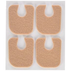 Medco Adhesive U-Pad, Felt, 1/8", Bag of 100
