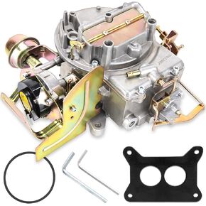 2 Barrel Carburetor 2100 Carb 2150 Carb Compatible with Ford 289 351 302 Cu F350 F250 F100 Engine Jeep 360 Cu Engine, with Electric Choke Mounting Gasket, Replaces Motorcraft 2100 2150 A800 Carburetor