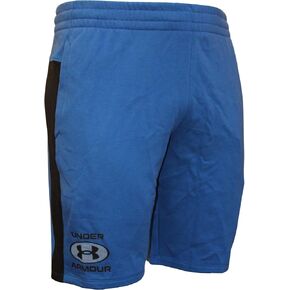 Under Armour Men's UA Rival Terry Shorts 1370651 (X-Large, Blue Reef/Black - 186)