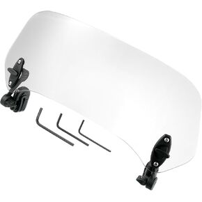Motorcycle Windshield/for Motor Bike/Plastic, Rubber / 1 Pc Clear, Black