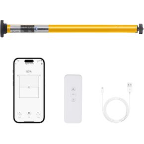 1 1/4 بوصة بلوتوث Alexa Blinds Motor WiFi Roller Shade Motor موجود 1.25 بوصة أنبوب ظل، جهاز تحكم عن بعد قابل لإعادة الشحن لظل النافذة الدوارة