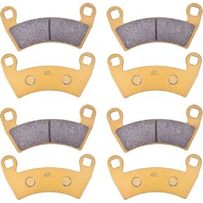 Brake Pads Kit Ceramic Fiber for Polaris RZR 1000 XP 2012-2019 RZR4 900 XP 2012-2016 RZR RS1 2018-2020 for Ranger 570 Crew RZR 1000 XP 4 2016-2020 for Ranger EV 2016-2018 for Ranger 1000 2017-2018