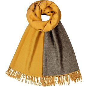 Surblue Plaid Scarf for Women Winter Cashmere Double-sided Shawl