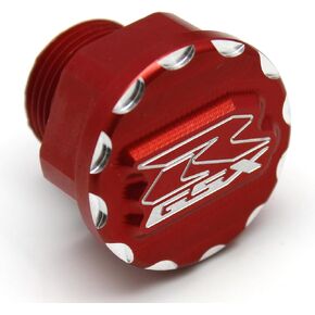 برغي غطاء حشو زيت المحرك، متوافق مع سوزوكي GSX-R 600 2002-2020، GSX-R 750 2002-2020، GSX-R 1000 2003-2020 (أحمر)