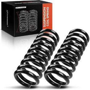 A-Premium 2Pcs Front Suspension Coil Spring Set Compatible with Dodge Ram 1500 2002 2003 2004 2005 RWD, Driver and Passenger Side, Replace# 52106602AA