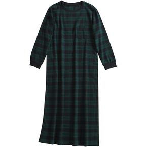 Esenchel Women's Long Sleeve Flannel Nightgown with Pockets