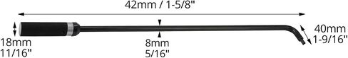 QWORK High-Precision Pilot Screw Adjusting Tool – 16.34" Carburetor Adjustment Screwdriver with 110° Angled Rotatable Cutter Tip – Perfect for ATV, UTV, Snowmobile, and Multi-Cylinder Motorcycles in Saudi Arabia