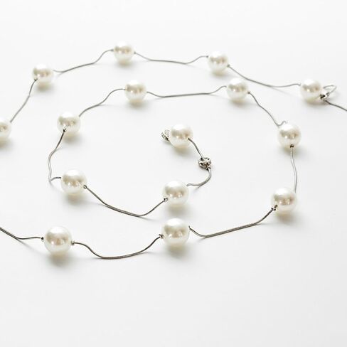 Pearl Belt for Women Adjustable Pearl Body Chain Charm Bridal Dresses Belt Dainty Silver Layered Waist Chain Belt for Bride Jewelry Accessory in Kuwait