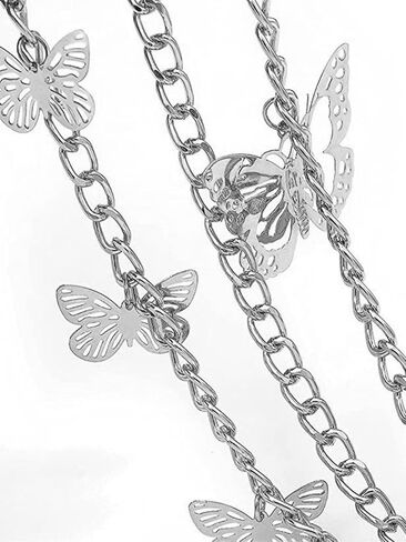 Chain Belts Multilayer Butterfly Waist Chain Adjustable Waist Belt for Women in Kuwait