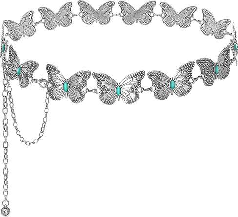 Chain Belts Multilayer Butterfly Waist Chain Adjustable Waist Belt for Women in Kuwait