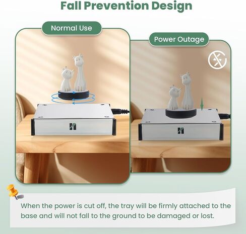 Huanyu 360 درجة دوارة منصة عرض الإرتفاع المغناطيسي 4 أضواء LED مضادة للجاذبية العائمة دوران تلقائي الإرتفاع المغناطيسي رفع مرحلة عرض المجوهرات نموذج الديكور تحميل 300 جرام in Kuwait