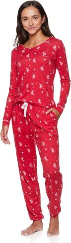 U.S. Polo Assn. 2 Piece Pajama Set for Women, Christmas Pajamas for Women, Holiday Pajamas for Women, Womens Christmas PJs in Kuwait