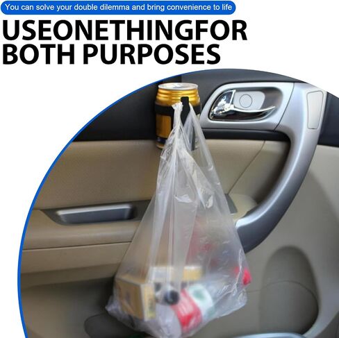 2 PCS Car Door Cup Holder, Portable Water Cup Storage, Car Beverage Holder, Universal for Most Cars (Black #1) in Saudi Arabia