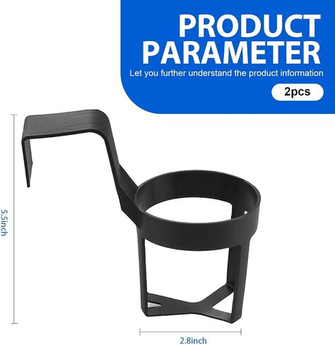 2 PCS Car Door Cup Holder, Portable Water Cup Storage, Car Beverage Holder, Universal for Most Cars (Black #1) in Saudi Arabia