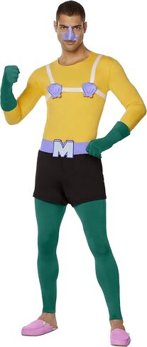 Spirit Halloween SpongeBob SquarePants Adult Mermaid Man Costume | Officially Licensed | Group Costume | Mermaid Man Cosplay in Saudi Arabia