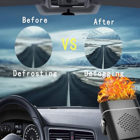 سخان سيارة محمول 12 فولت 150 وات ومزيل الصقيع، تسخين سريع، تبريد، دوران 360 درجة، يتم توصيله بمقبس ولاعة in Kuwait