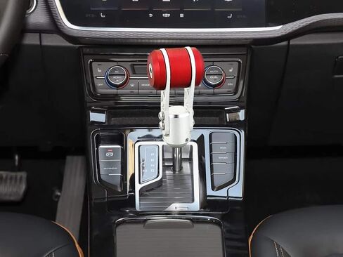 Lunsom Gear Stick Shift Knob, Metal Shifting Knob Aluminium Alloy Stick Shifter Handle Head Type T Gear Knob Fit Most Auto Manual Transmission Vehicle (Red) in Kuwait
