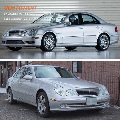 ADIIL For 2003-2006 Mercedes W211 E-Class Smoked Lens Amber LED Front Bumper Side Marker Lights in Kuwait
