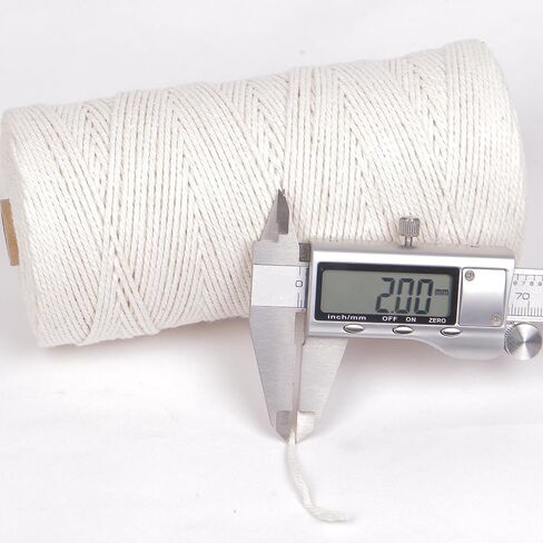 328ft Butchers Cotton Twine String 2mm Cooking Twine Food Safe for Bakers, Meat and Roasting, Gift Wrapping, Crafting & Knitting in Kuwait