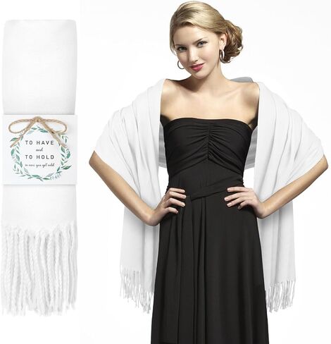 Wedding Pashmina Shawls and Wraps for Evening Dress, Shawl Wraps for Bridesmaid Proposal Gifts Bridal Party Favors in Saudi Arabia
