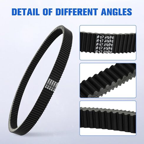 حزام محرك القابض M174096، متوافق مع John Deere Gator XUV 825i 835E 835M 855E 855D 855M 865E 865M 865R، A2 A3 Military Gator Utility Vehicle، Sub for M158189 أو M173005 in Kuwait