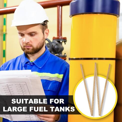 1 قطعة عصا قياس خزان الزيت 4 أضعاف إلى 126 بوصة عصا قياس خزان الوقود الخشبية القابلة للطي مسطرة قياس الخزان العميق، لون الخشب in Kuwait