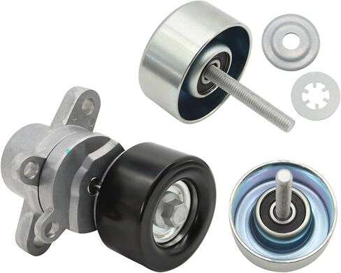 39155 Belt Tensioner & 2PCS Idler Pulleys Compatible with Teana J32 Altima L32 Maxima A35 Murano Z51 Quest 3.5L 2006-2014 11925-JA11A 11955-JA10D 11925-JA100 in Kuwait