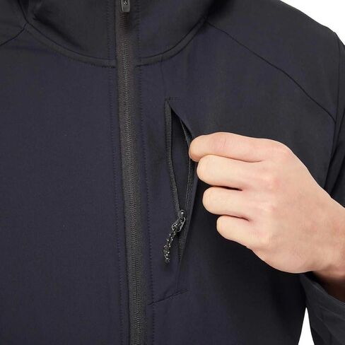 سترة KIRKLAND Signature الرجالية المقاومة للرياح والطاردة للماء (أسود، كبير) in Kuwait