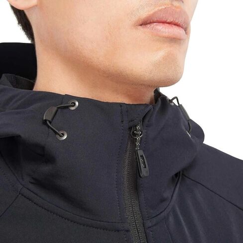 سترة KIRKLAND Signature الرجالية المقاومة للرياح والطاردة للماء (أسود، كبير) in Kuwait