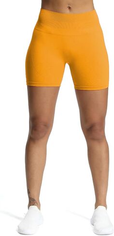 Aoxjox Workout Seamless Biker Shorts for Women High Waisted Exercise Athletic Gym Fitness Yoga Contour Sculpt Shorts 6" in Kuwait