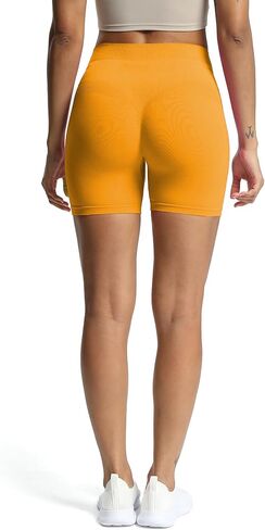 Aoxjox Workout Seamless Biker Shorts for Women High Waisted Exercise Athletic Gym Fitness Yoga Contour Sculpt Shorts 6" in Kuwait