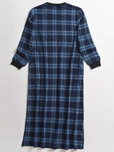 Esenchel Women's Long Sleeve Flannel Nightgown with Pockets in Kuwait