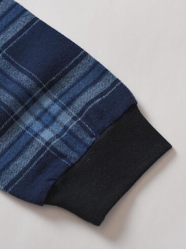 Esenchel Women's Long Sleeve Flannel Nightgown with Pockets in Kuwait